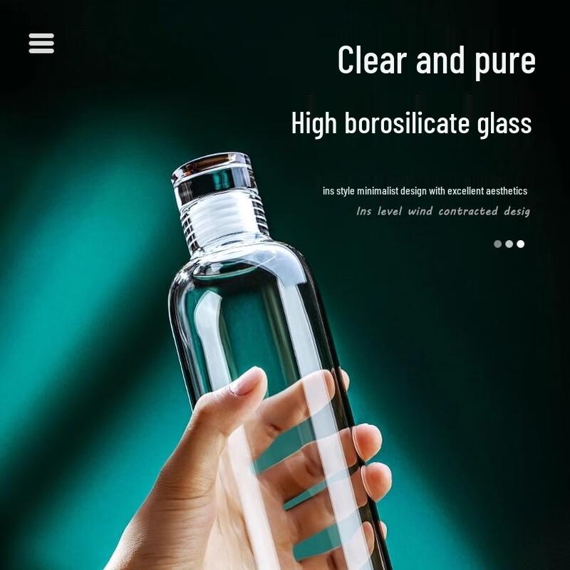 Прозрачные стеклянные бутылки для хранения 750 мл (4-Pack)