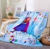 Custom Name Frozen Fantasy Flannel Blanket Throw Blanket Soft Warm Sofa Bed Decor Unique Gift