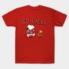 Мужская черная футболка с принтом Go 49Ers – Snoopy &Amp; Хлопковая футболка с принтом Woodstock Football, трансферная бумага, без вырезки