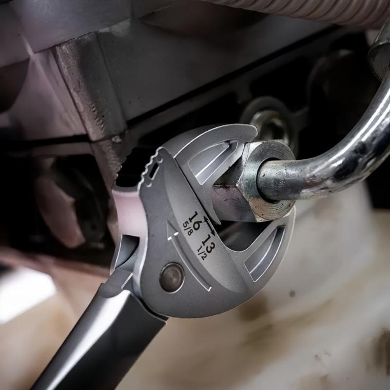 Практичный регулируемый гаечный ключ с поворотной на 360 градусов губкой, промышленный инструмент для крепежа для промышленных болтов и механических применений