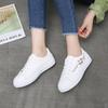 Fashion Sports Shoes Korean Embroidery Casual Spring White Women Student Flats Type Upper Material Fit Toe Shape Fashion Element