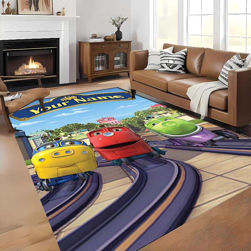 Custom personalization Chuggington Area Rug - Perfect For Kitchen, Bathroom,Laundry Room Decor Large Size Available,Gift All Seasons
