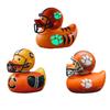 Rugby Football Duck Figurine Cartoon Duck Statue Animal Sculpture Home Office Desktop Bookshelf Decoration Ornament