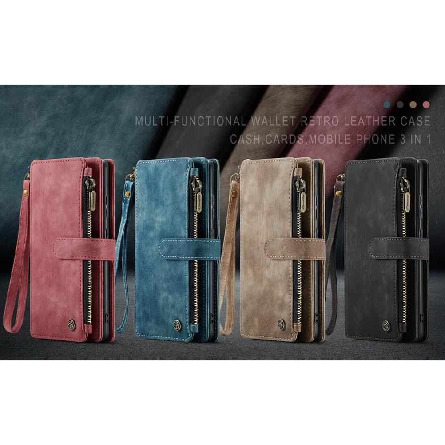Leather Zipper Wallet Case For Samsung Galaxy A14 A15 A16 A17 A24 A25 A33 A34 A35 A36 A53 A54 A55 A56 A71 A72 4G 5G Phone Cover