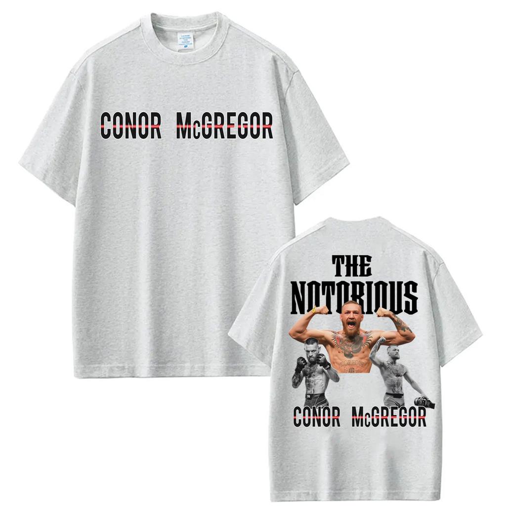 Конор Макгрегор The Notorious Графические Футболки Унисекс Женская Мода Эстетика Насилия Футболка Повседневные Хлопковые Футболки с Коротким Рукавом