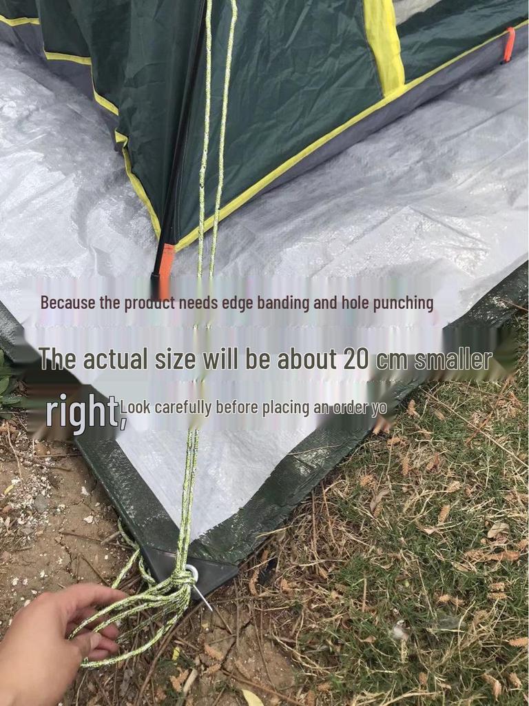 Утолщенный уличный водонепроницаемый коврик для пикника - Портативная влагостойкая подстилка для кемпинга и палаток