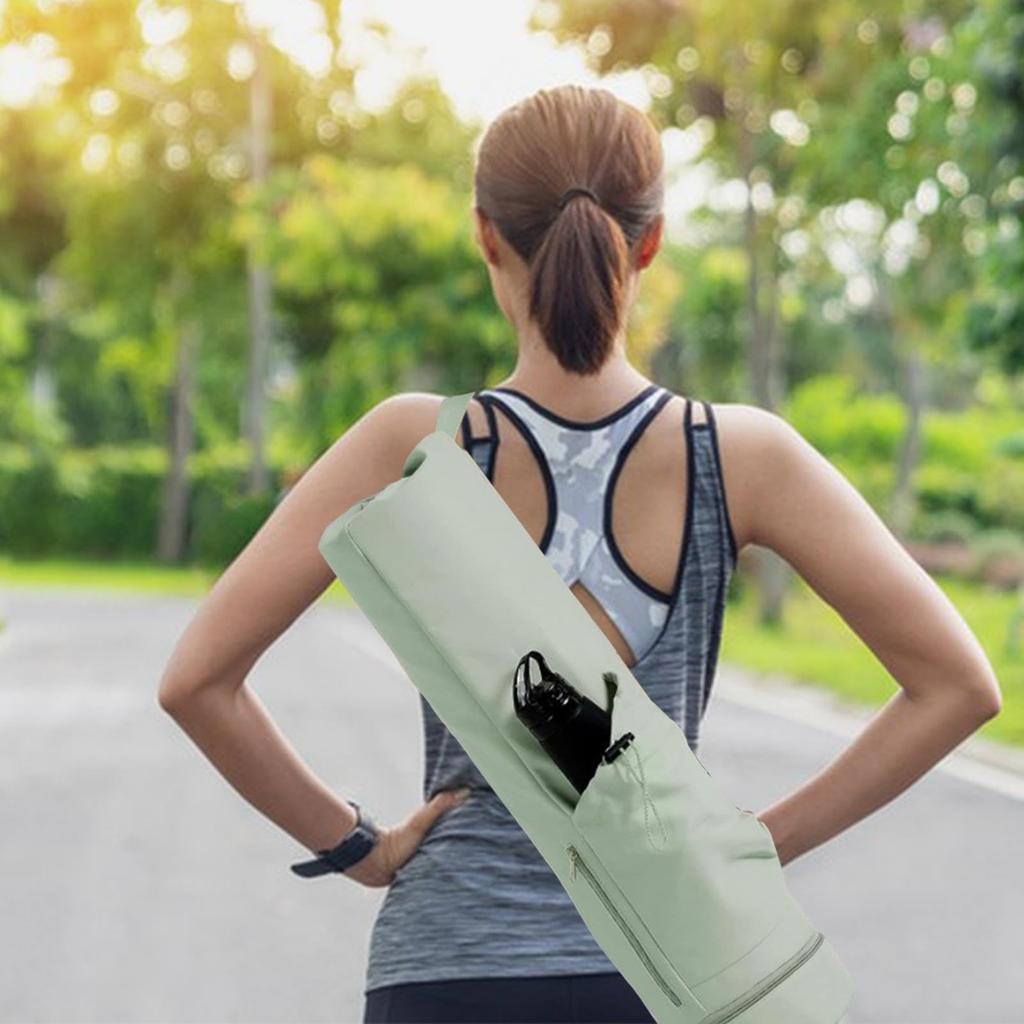 Коврик для йоги Чехол для коврика для йоги с регулируемым ковриком для йоги Коврик Yoga Works Сумка для спортзала на молнии и Идеально подходит для коврика для йоги Легко для Зеленого LOL-FUN Сумка, Ремень, Хранение,