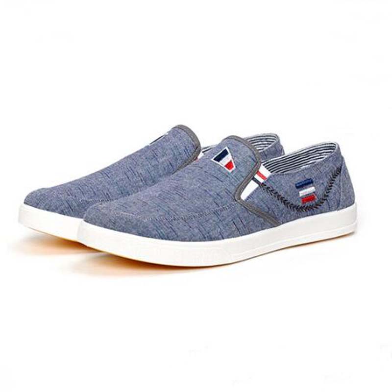 Новое поступление Slipony мужские модные мужские кроссовки на плоской подошве повседневная обувь джинсовая парусиновая обувь хорошие удобные мужские туфли мокасины fgb67