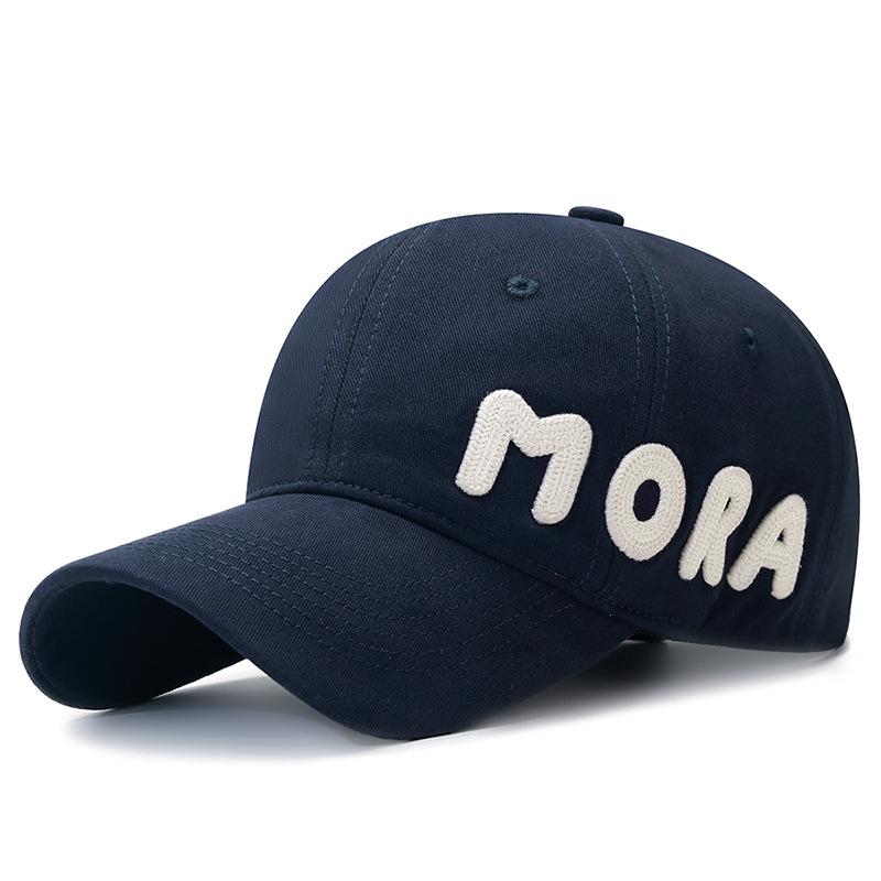 Новое лицо маленькая корейская версия шляпа трехмерная буква MORA вышитая большой обхват головы бейсболка мужская и женская повседневная кепка
