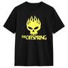 Унисекс Футболка с логотипом группы The Offspring Хлопковая одежда Модная футболка с коротким рукавом и круглым вырезом Идея для подарка Футболка