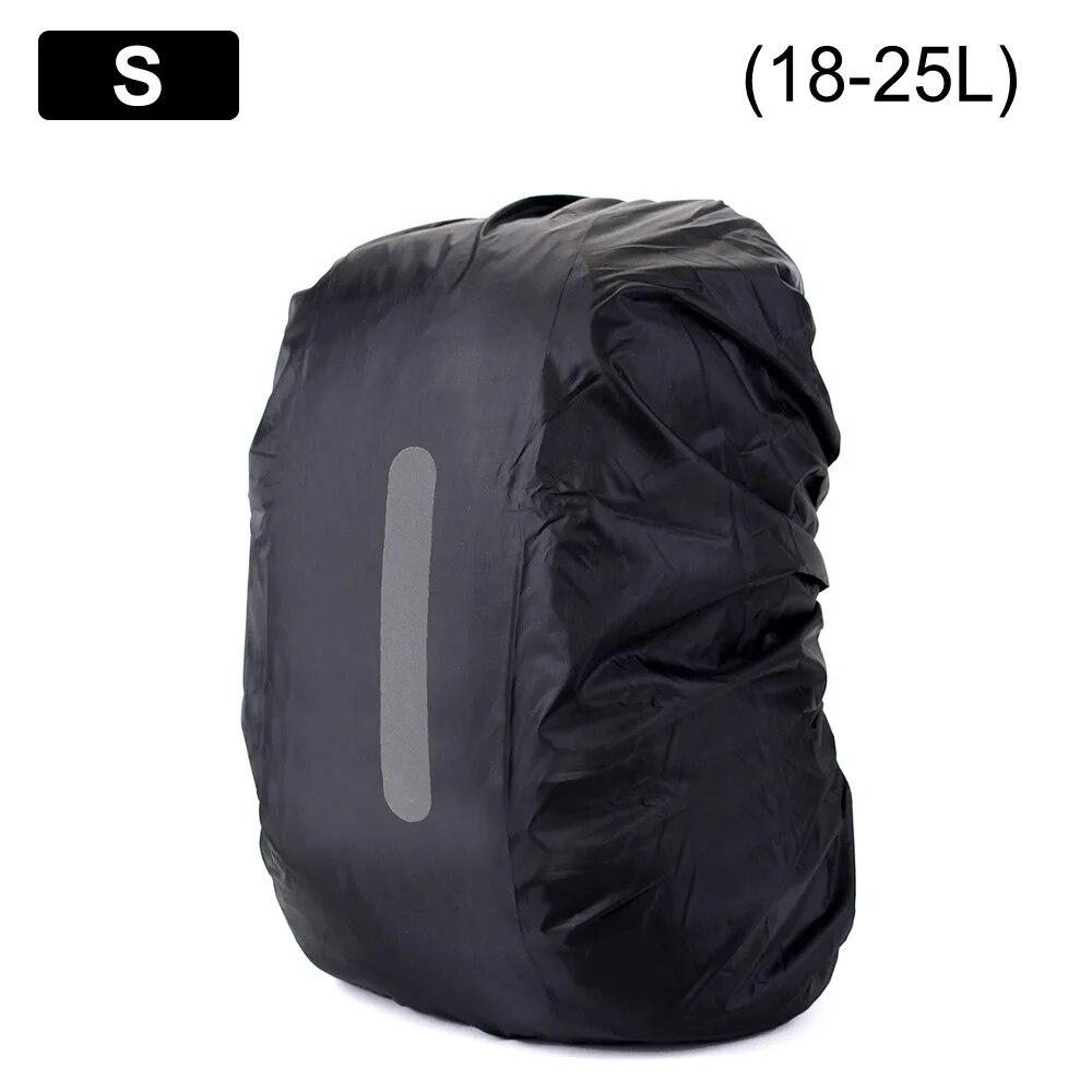 Reflective Waterproof Backpack Rain Cover Outdoor Sport Night Cycling Safety Light Rain Cover Case Bag Camping Hiking 10-70L