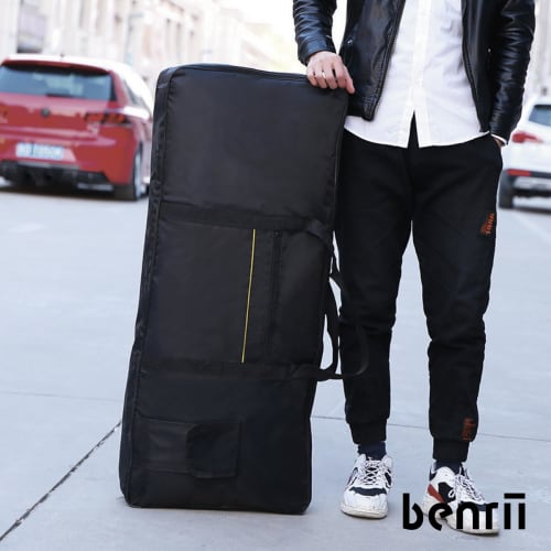 Benrii Keyboard Case, 61 Keys, Soft Case, Backpack, Shoulder Strap, Handbag, Shockproof, Lightweight, Waterproof, Oxford Cloth with Pocket