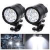 Motorcycle Fog 90W Auxiliary 9 High Long Shock Set of 2 X-STYLE Lights, LED, Compact, Waterproof, Headlight, Light, 12V/24V, LEDs, Brightness, Life,