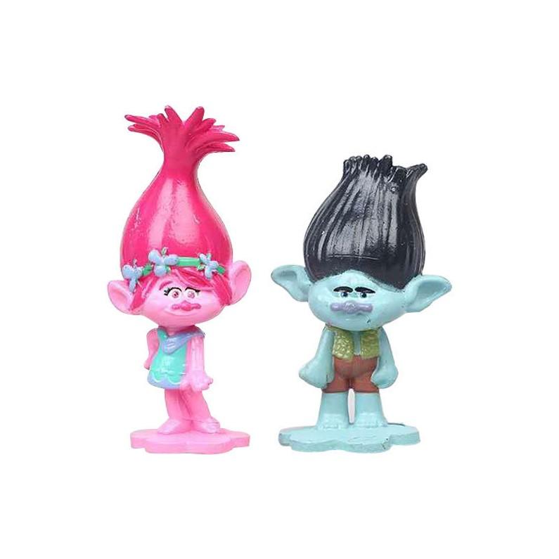 Trolls Set of Figures Trolls Smurfs Smurfs Children's Toys 3-6 Cm 12 Pcs