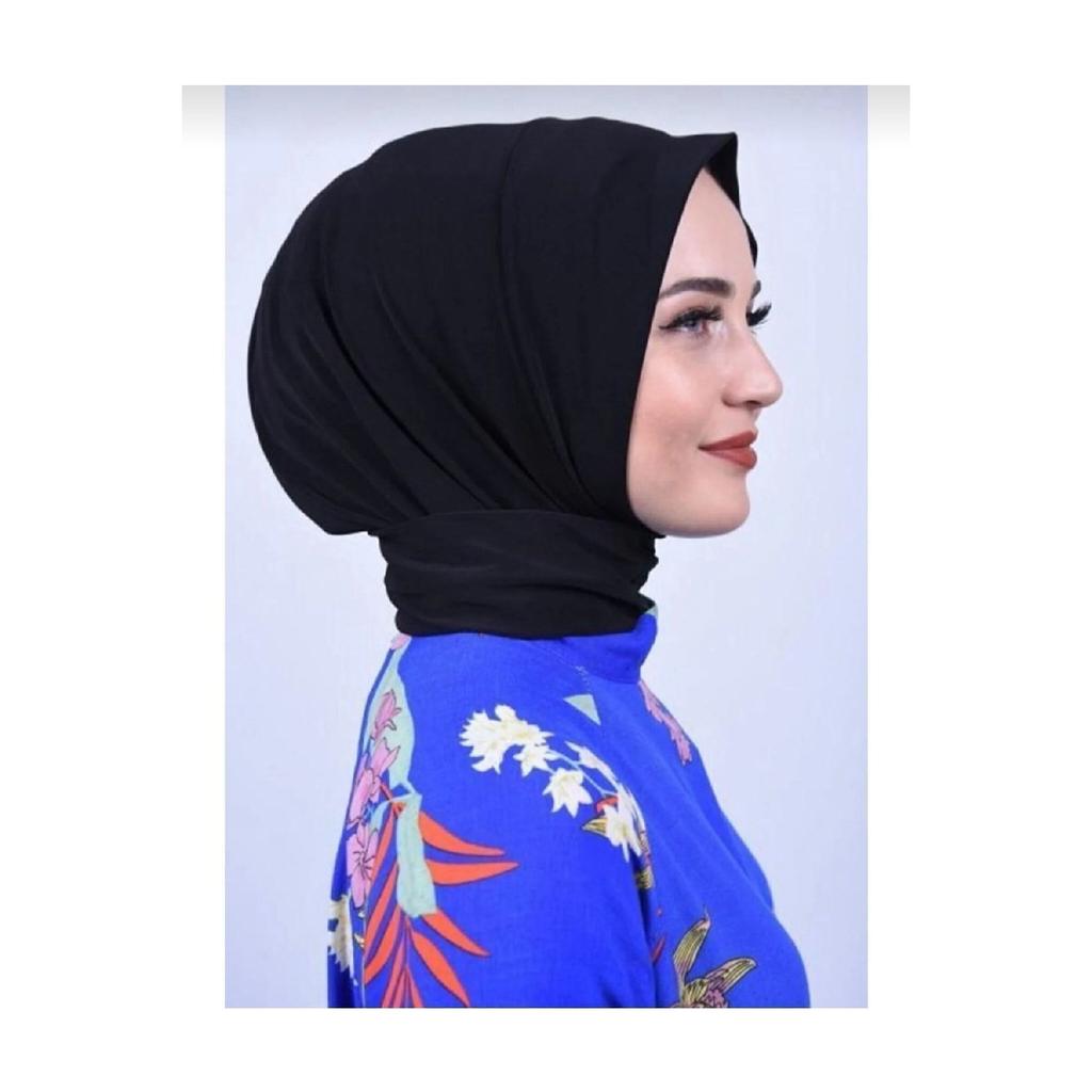 Snap Cap Hijab Swimsuit Top Matching Sea And Pool Bonnet Hijab