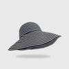 Женская весенне-летняя складная солнцезащитная шляпа в полоску