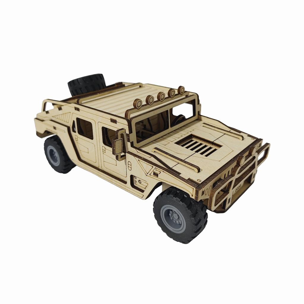 Adult 3D Wooden Puzzle Off-Road Vehicle Handmade DIY Craft Model Kit Birthday and Christmas Gift