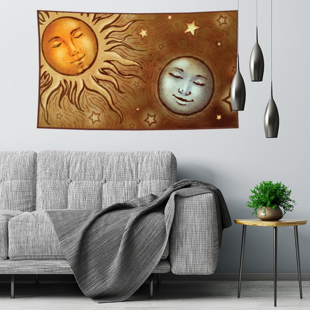 Гобелен для спальни, богемная декоративная ткань, фон для гостиной, ткань, домашний настенный гобелен