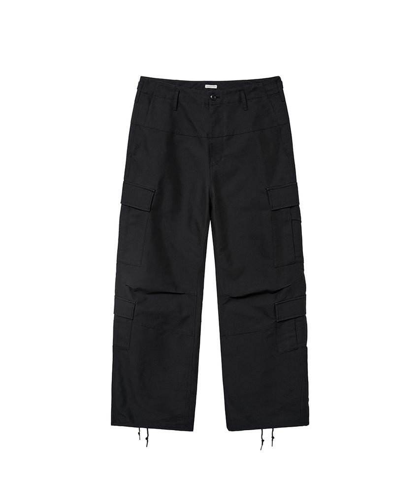 YOUCHE PRET A PORTER Sq Field Cargo Trousers Black