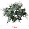 Искусственный эвкалиптовый цветочный подсвечник-венок, зелень, листья, свечи, венки, мини-цветочные подсвечники-венки для свадебного украшения стола