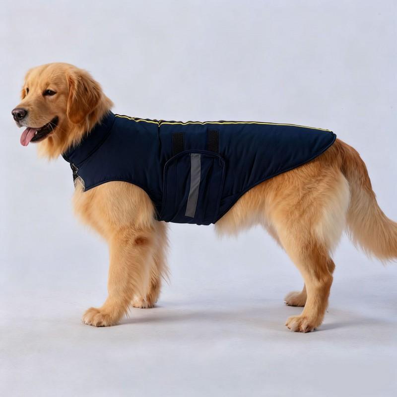 Medium Dog Winter Coat Thick Warm Pet Fleece Jacket With Magic Tape Small Dogs
