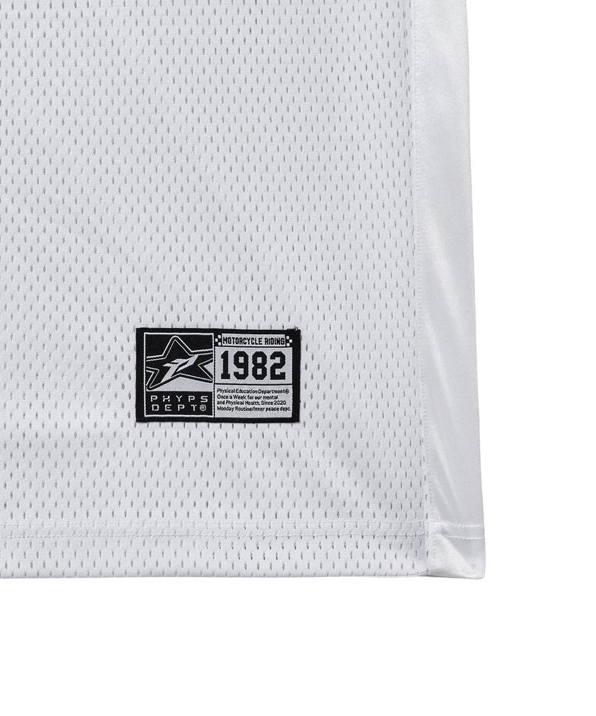 PHYPS MOTORCYCLE Mesh 3M Logo Wing Sleeveless White