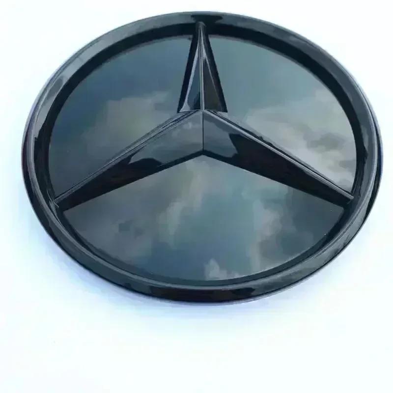TVE4 Для Mercedes-Benz W164 ML-класса До 2013 года 185 мм 3D ABS логотип Передняя решетка радиатора значок звезда с зеркальной нижней частью