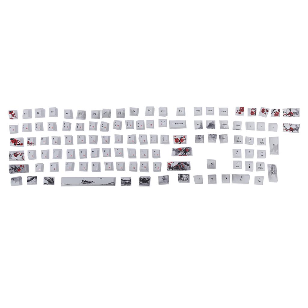 Колпачки клавиш PBT 5-сторонние сублимационные 110 клавишные колпачки для механических оптических клавиатур(английский