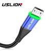 LED Micro USB Cable 3A Fast Charging Android Mobile Phone Microusb Data Cable 2M USB Charger Cord