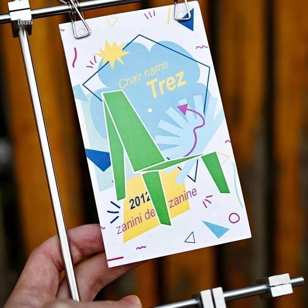 Desktop Photo and Card Display Stand | Linear Shaft Notepad Holder | Desk Ornament | Coffee Shop Menu Holder