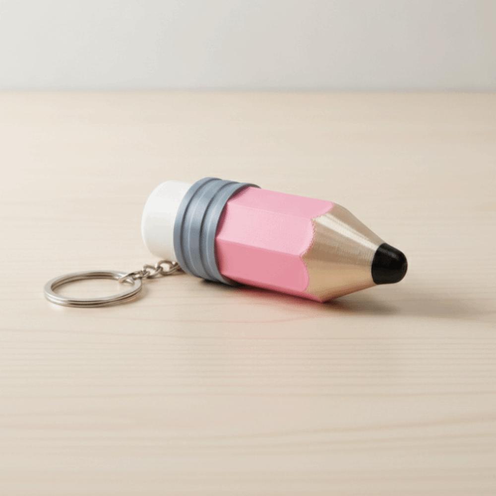 Creative Finger Button Pendant Pencil Shape Finger Button Toys Bag Pendant