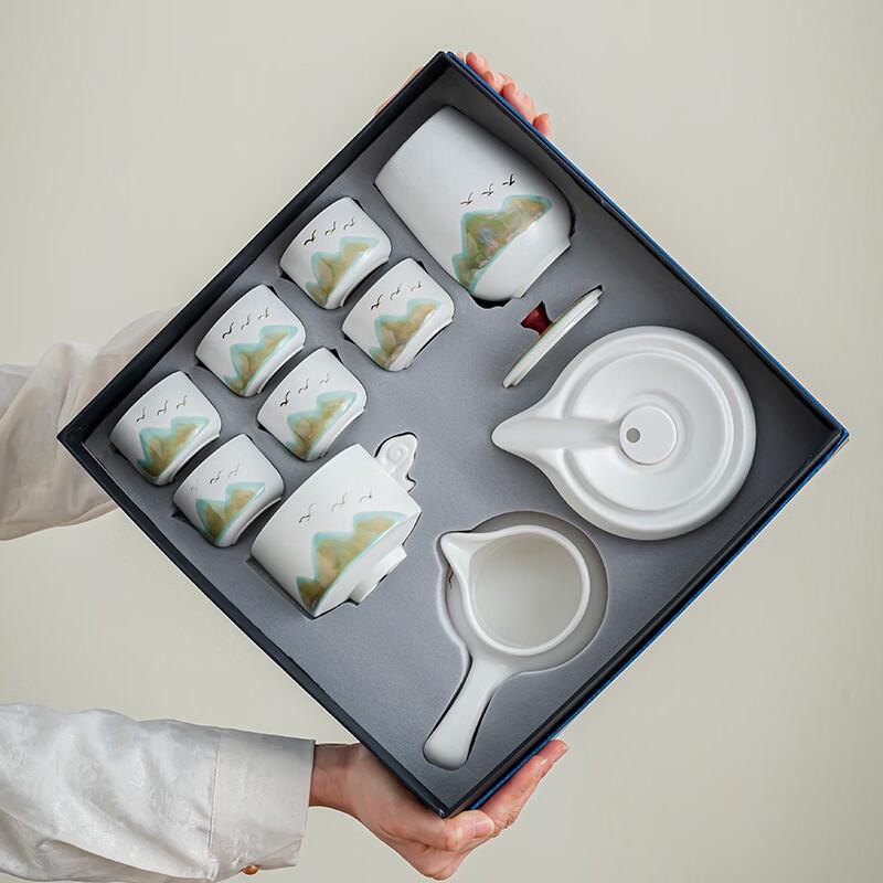 Zhuchuang Jingpin Chinese Coarse Pottery Automatic Tea Set