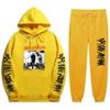 2021 Jujutsu Kaisen Anime Hoodie and Pants Sets Men Women Winter Fashion 2 Piece Set Tracksuit and Sweatpants Jujutsu Kaisen Sui X0909