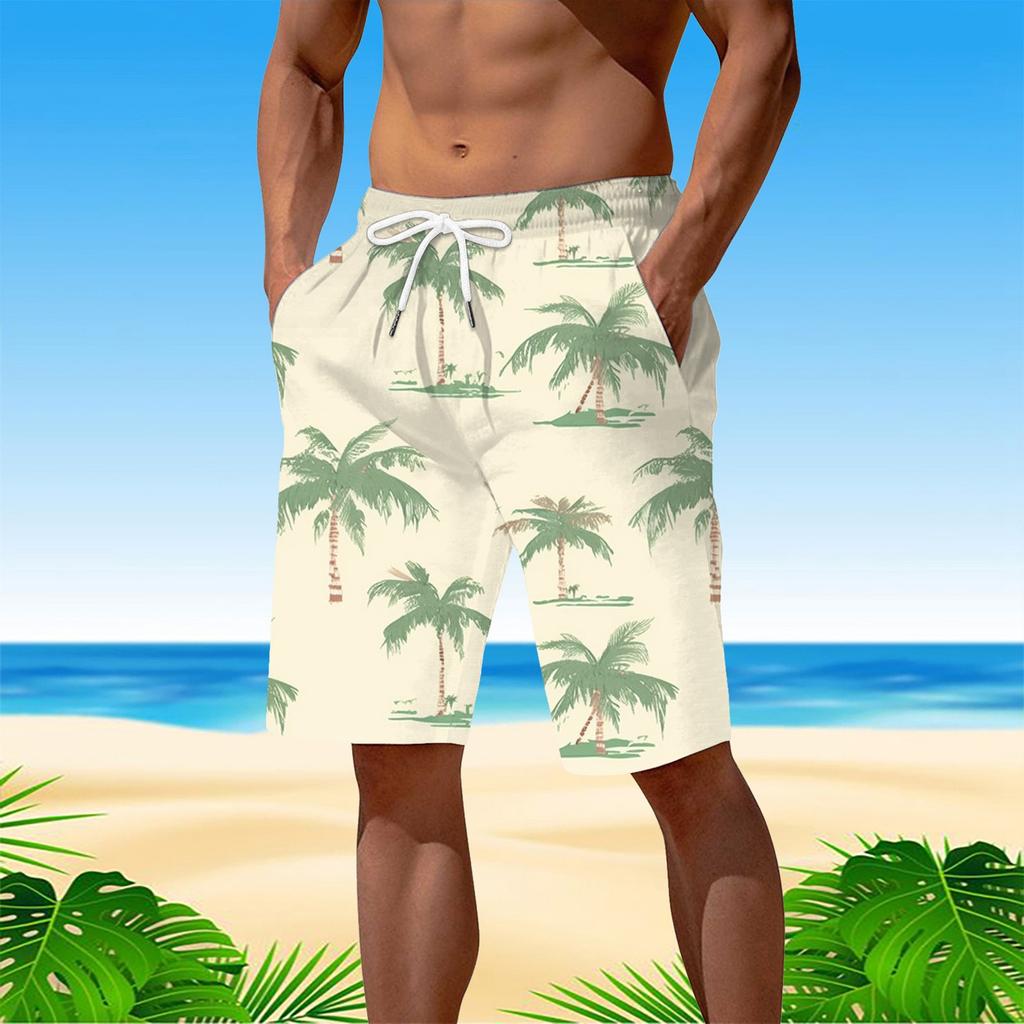 Мужские пляжные шорты Гавайи Летние Повседневные Тропические Board Shorts 3D Печать Купальный Костюм Homme Модные Праздничные Серф Купальные Шорты