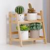 2-Tiers Wooden Storage Shelf Trapezoidal Display Stand New Cup Holder  Bedroom