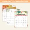 Yousheng 2026 Floral Wall Calendar Monthly Overview Thick Paper Calendar European American Style 12 Month Planner for Home Office School