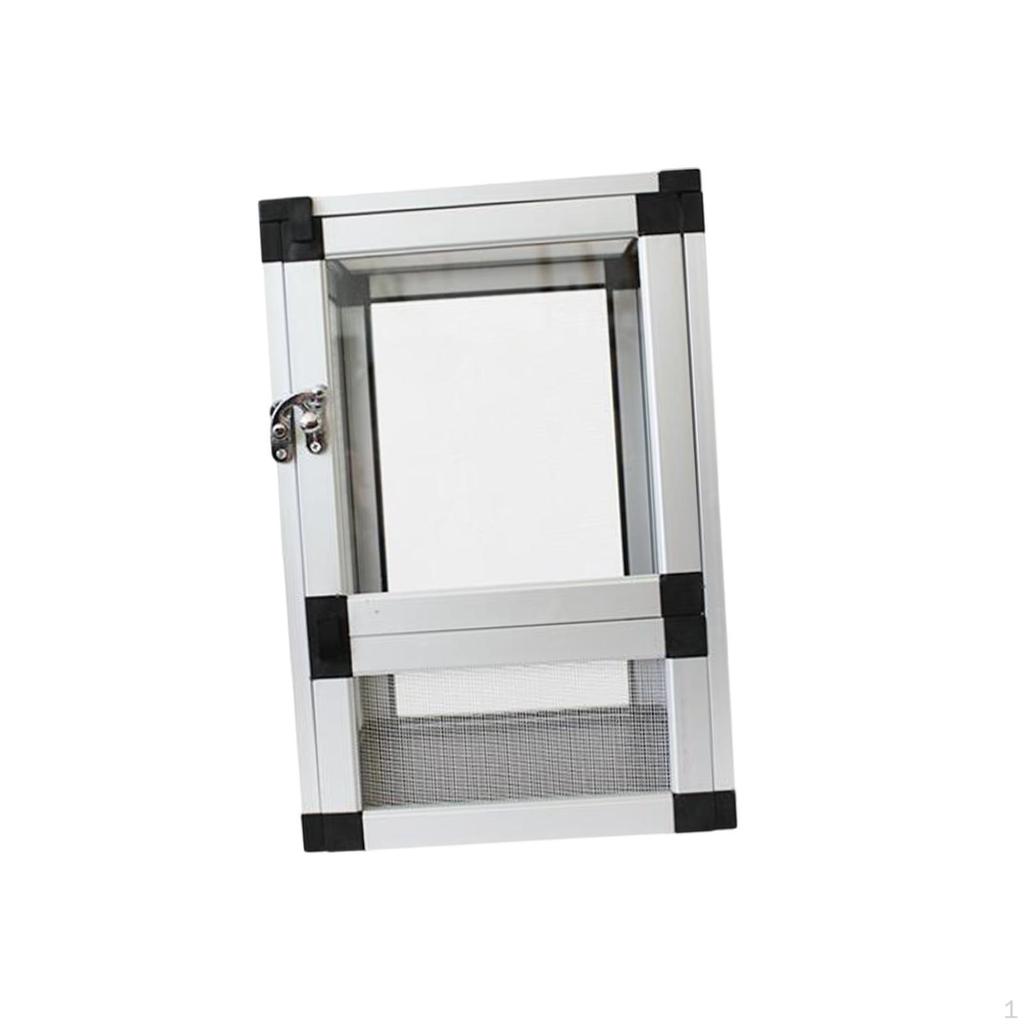 Gecko Tank with Ventilation and 360-Degree Observation for Small Turtles