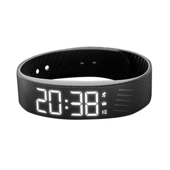 Вибрирующий будильник-напоминание Часы Студенческий бесшумный будильник Браслет Цифровые часы с шагомером Вибрация Секундомер Таймер для глубоко спящих Мужские