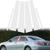 6 шт. для Toyota Camry/Daihatsu Altis 2007-2011 Накладки на стойки оконных стоек дверей, серебристые наклейки на стойки, автозапчасти