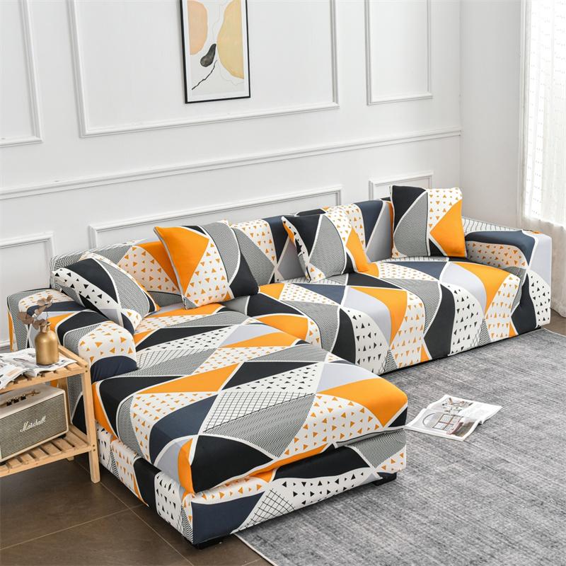Чехлы для угловых диванов с геометрическим рисунком, чехлы для диванов, эластичная защита для дивана для домашних животных, детский чехол для шезлонга, L-образный диван, кресло