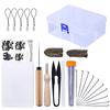 54PCS Needle Felting Kit Needle Felting Starter Kit Fibre Yarn Needle Felting Supplies for DIY