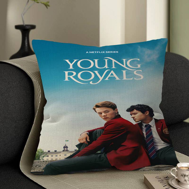 Young Royals Cushion Cover Inches Farmhouse Decor Home Throw Pillow Covers for Couch Decorations