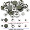 12.5/15Mm Metal Buttons Leather Snap Fasteners Round Duty Sewing Accessories Color Button For Clothes Jackets Bags Leathercrafts