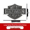 3D Металлическая наклейка на кузов мотоцикла "Череп Harley"
