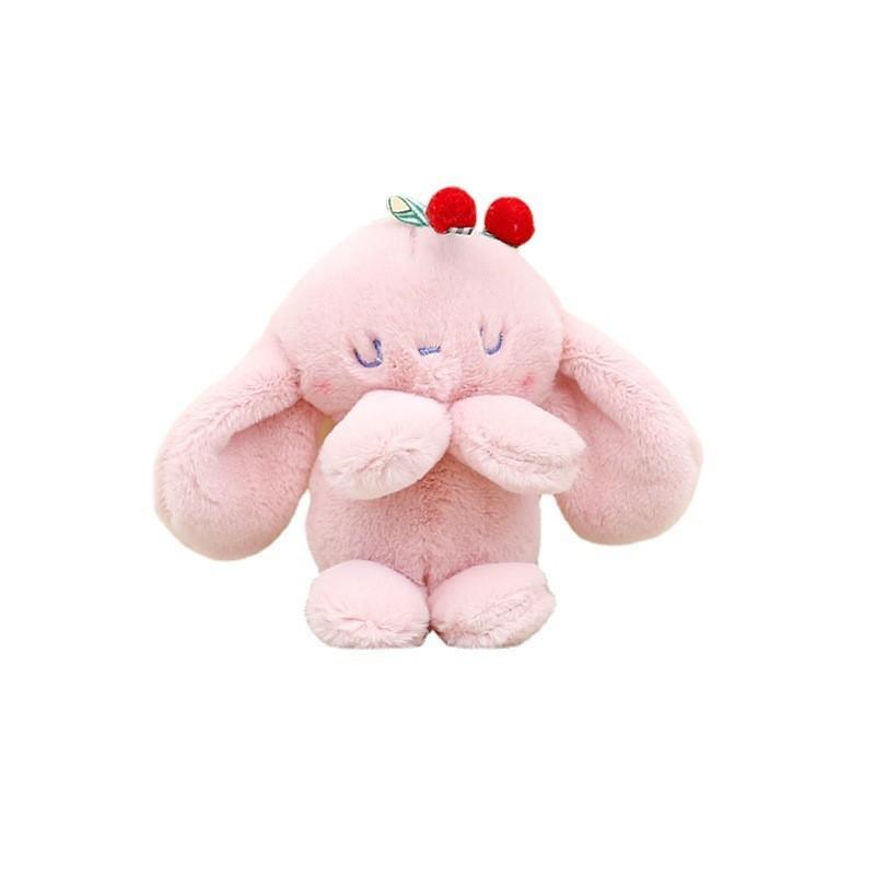 Очаровательный плюшевый брелок-зайчик, мягкая набивная игрушка, милый кролик, подвеска для сумки, в нескольких цветах