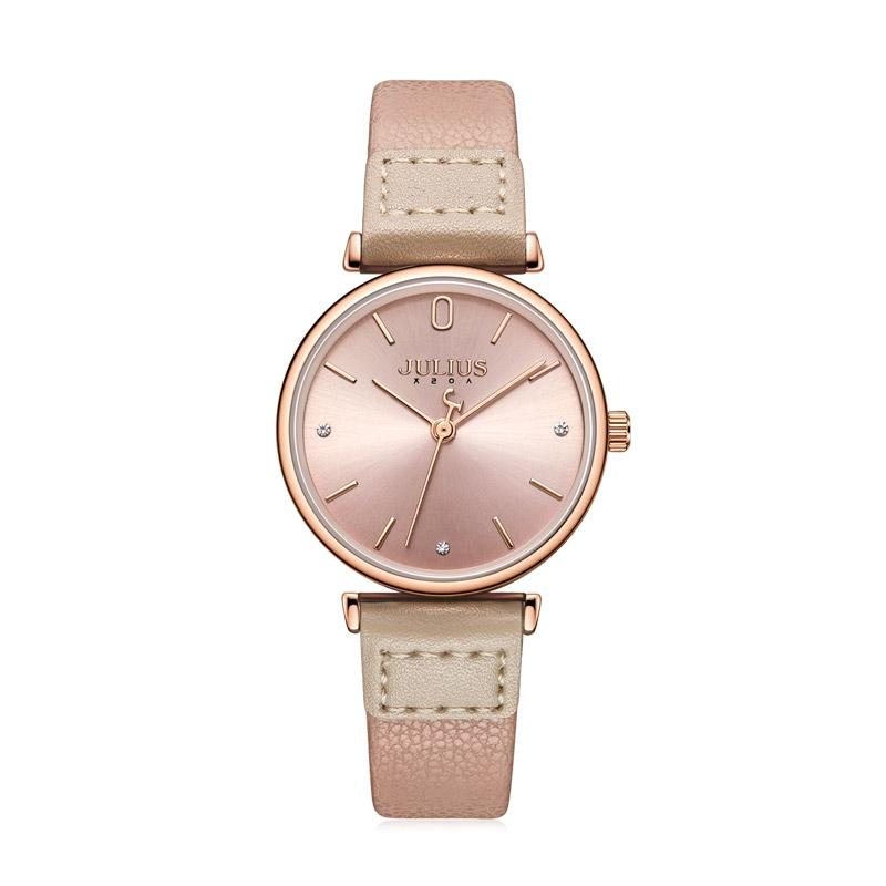 JULIUS Watch JA-1306 Women Fancy Casual Mixed Color Leather Band Quartz Wristwatch Dropshipping