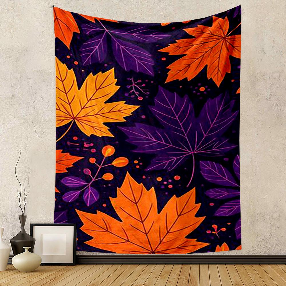 Autumn Leaves Pattern Patterned tapestry for bedroom and living room home decor