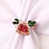 Christmas Napkin Rings Exquisite Decorative Zinc Alloy Napkin Buckles Christmas Banquet Hotel Table Decor Daily Use