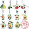 Copper Health Avocado Banana Tomato Charm Pendant Fit Charm Original Bracelet Made For Women Jewelry Making
