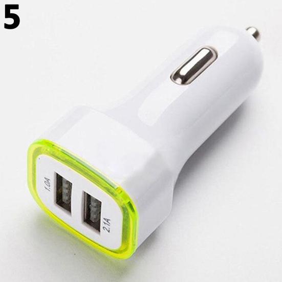 Светодиодный двойной USB-порт 2.1A Быстрое автомобильное зарядное устройство для iPhone iPad Samsung Galaxy